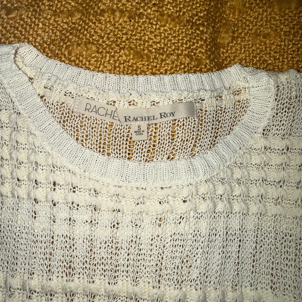 Rachel Roy Cream Knit Top - Picture 3 of 5